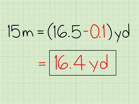 meters to yards equation