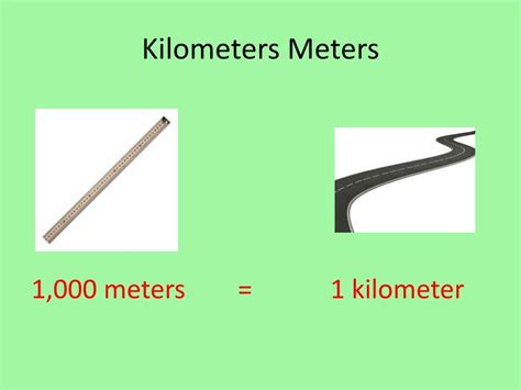 meters vs kilometers