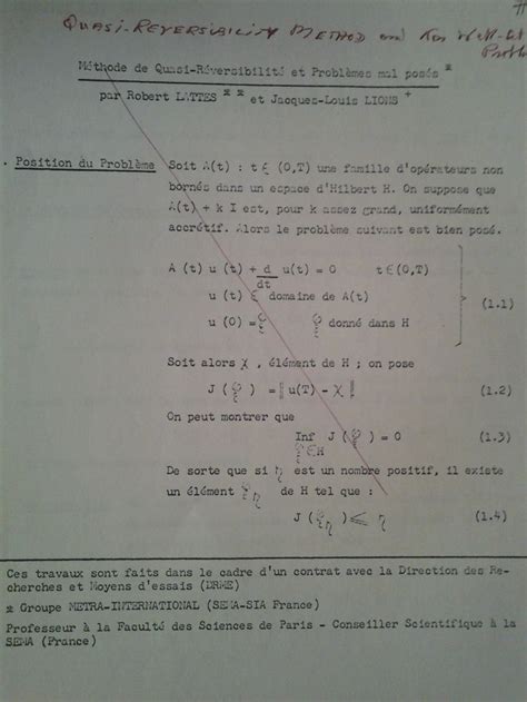 methode de quasi reversibilite et applications Reader