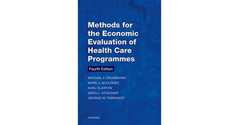 methods for the economic evaluation of health care programmes pdf book Doc