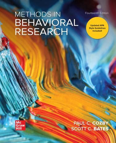 methods in behavioral research 1st canadian edition Reader
