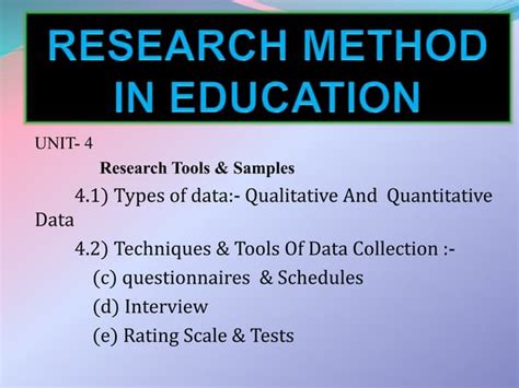 methods in educational research methods in educational research Reader