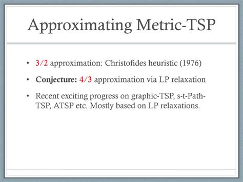 metric tsp