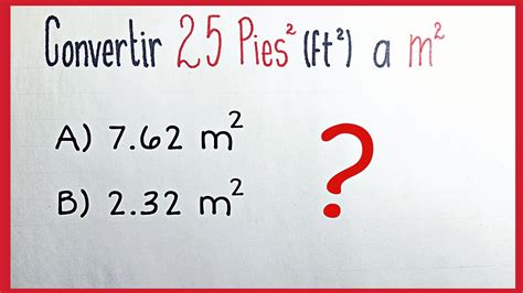 metros cuadrados a pies