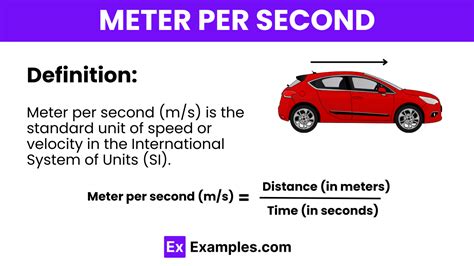 metter per second