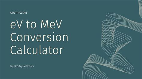 mev to erg converter