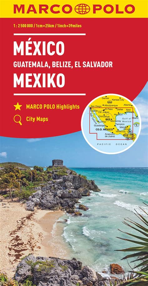 mexico guatemala belize el salvador map marco polo maps PDF