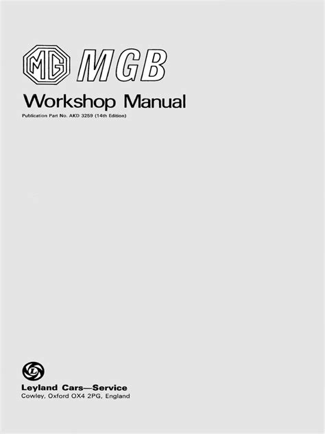 mgb shop manual pdf Reader