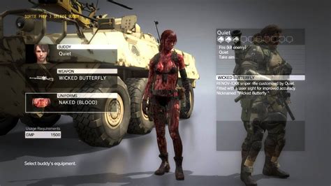 mgs5 quiet naked while showering