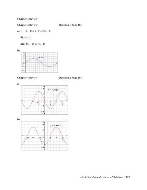 mhr calculus and vectors 12 solutions chapter 4 Reader