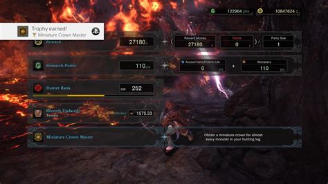 mhw record your first miniature crown achievement