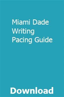miami dade pacing guides 2012 Kindle Editon