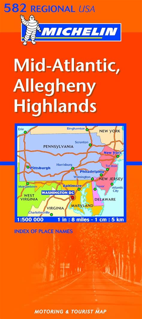 michelin mid atlantic allegheny highlands tourismuskarte Kindle Editon