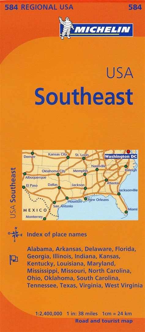 michelin usa southeast map 584 maps or regional michelin Kindle Editon