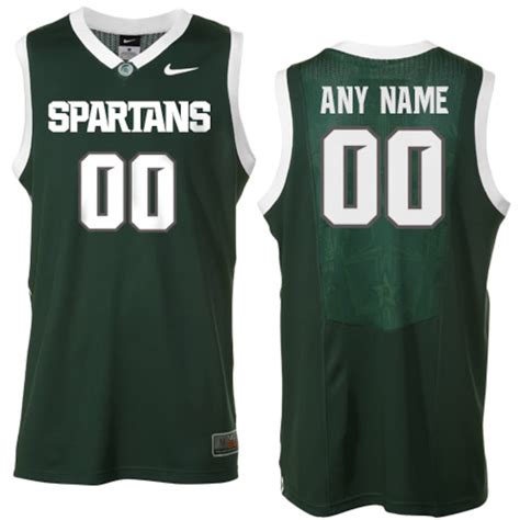 michigan state spartans basketball jersey