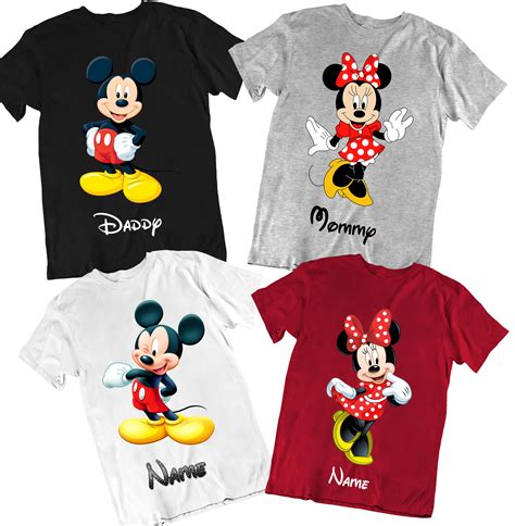 mickey and minnie mouse t shirts