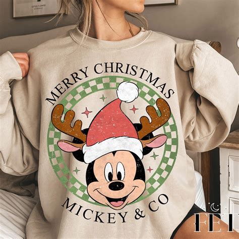 mickey christmas sweatshirt