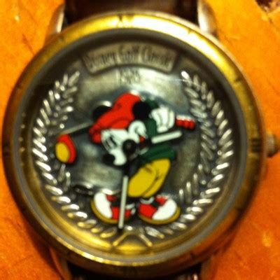 mickey mouse golf watch