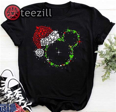 mickey mouse xmas shirt