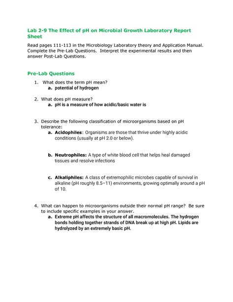 microbial growth lab report answers Reader