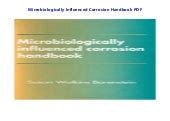 microbiologically influenced corrosion handbook Reader