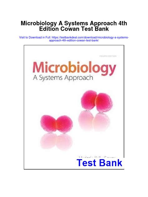 microbiology a systems approach cowan 4th edition test bank Doc