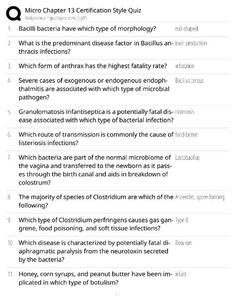 microbiology lec quiz chapter 13 Reader