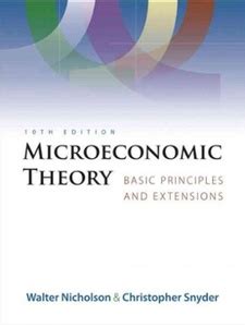 microeconomic theory snyder nicholson 10th edition solutions Kindle Editon