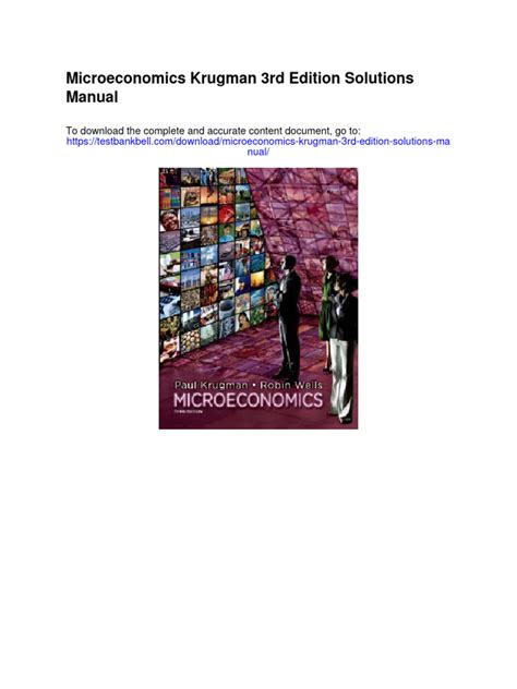 microeconomics krugman 3rd edition pdf download Epub