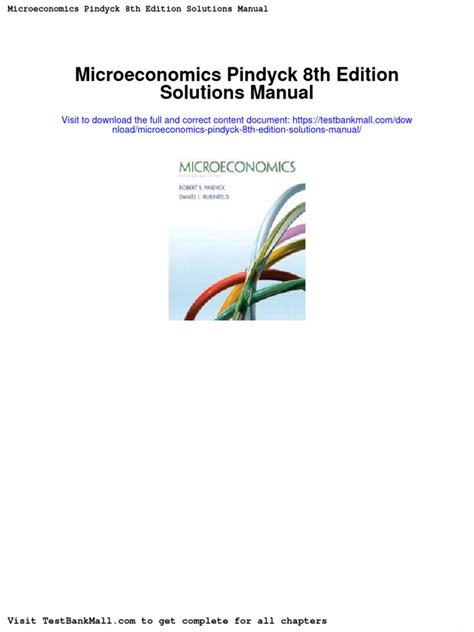 microeconomics pindyck 8th edition solutions manual Doc