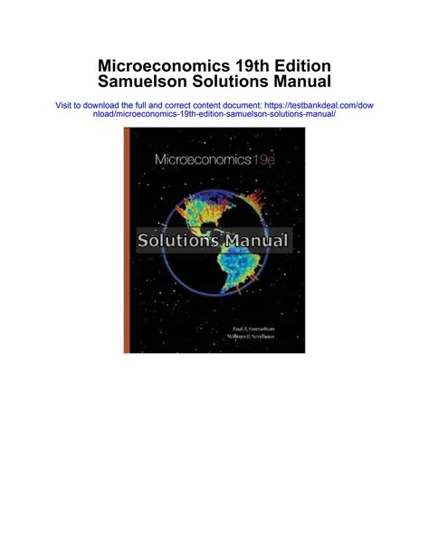 microeconomics samuelson 19th edition Epub