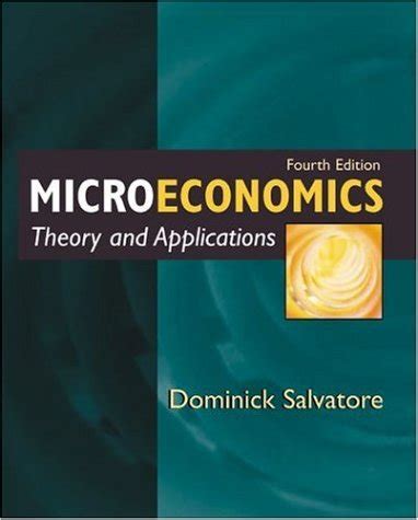 microeconomics theory and applications solutions dominick salvatore Kindle Editon