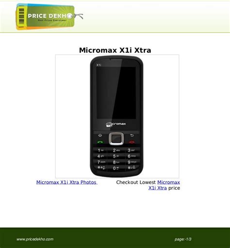 micromax x1i user guide Doc