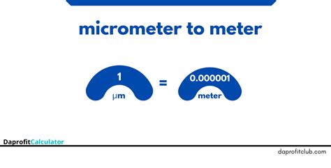 micrometers to meters