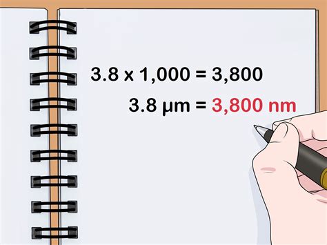 micrometre to nanometre