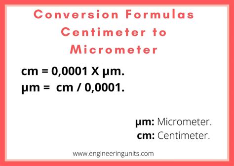 microns to cm