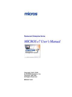 micros e7 manual pdf Kindle Editon