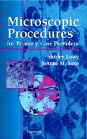 microscopic procedures for primary care providers Kindle Editon