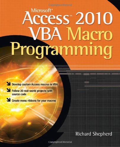 microsoft access 2010 vba macro programming Reader