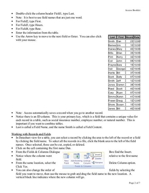 microsoft access practice exercises Reader