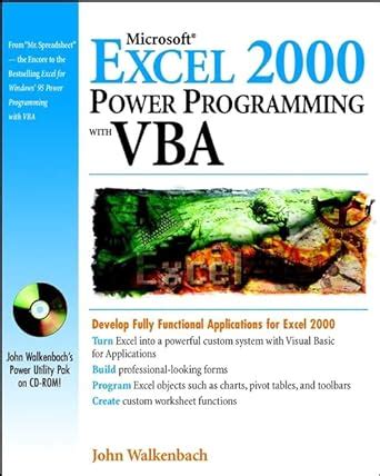 microsoft excel 2000 power programming with vba PDF