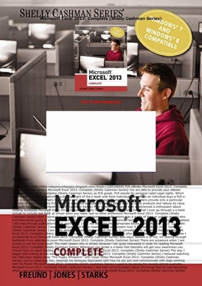 microsoft excel 2013 complete shelly cashman series Epub