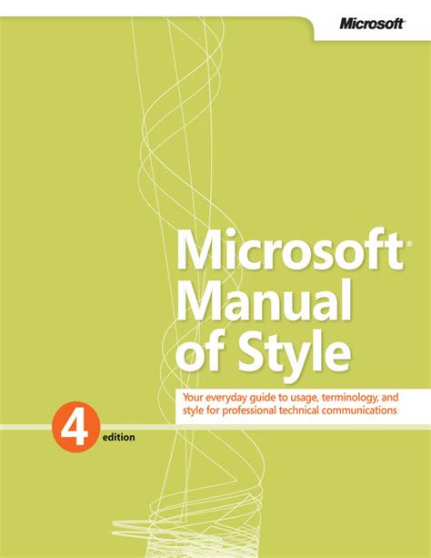 microsoft manual of style fourth edition Epub