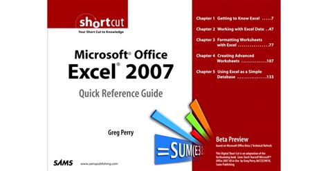 microsoft office 2007 quick reference guide PDF
