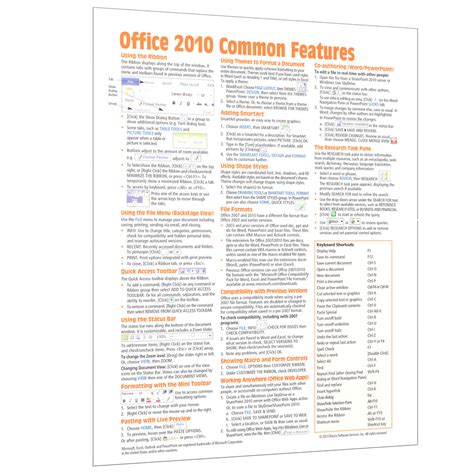 microsoft office 2010 quick reference guide Kindle Editon