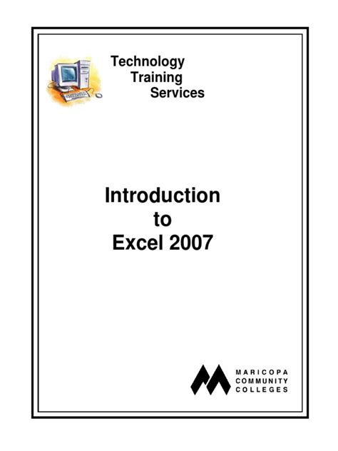 microsoft office excel 2007 training manual pdf Reader