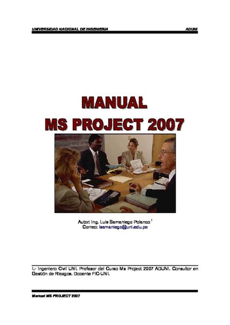 microsoft office project 2007 manual pdf PDF