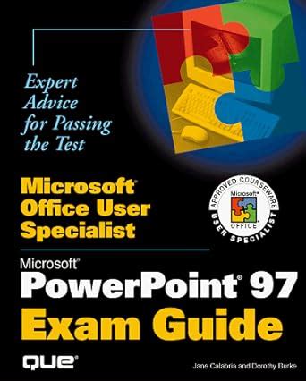 microsoft office user specialist excel 97 exam guide Kindle Editon