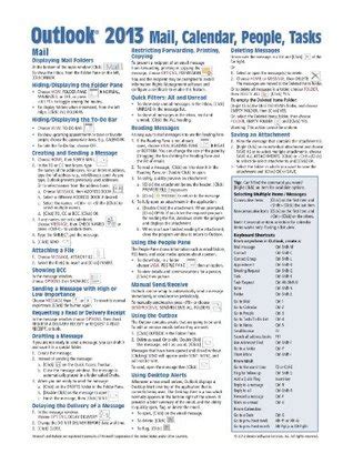 microsoft outlook 2013 mail calendar people tasks quick reference Doc