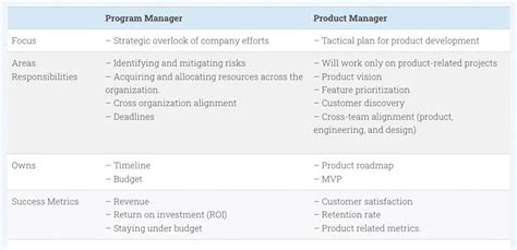 microsoft program manager vs product manager